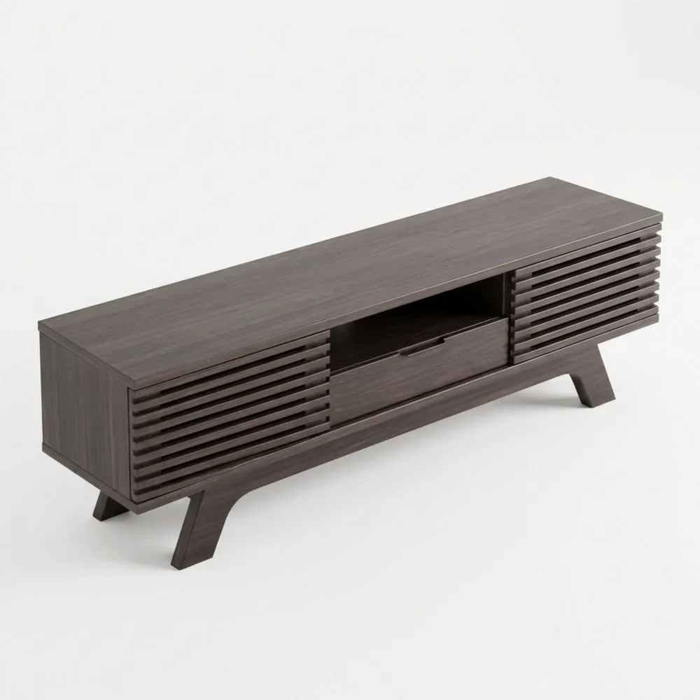 Vielseitiges TV-Lowboard mit Schublade und Türen, ideal für Multimedia