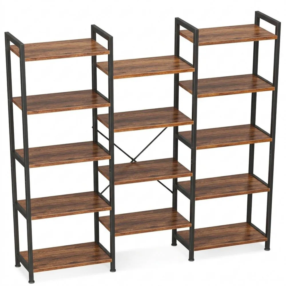 Metallrahmen-Bücherregal im Industrie-Design mit 5 Etagen