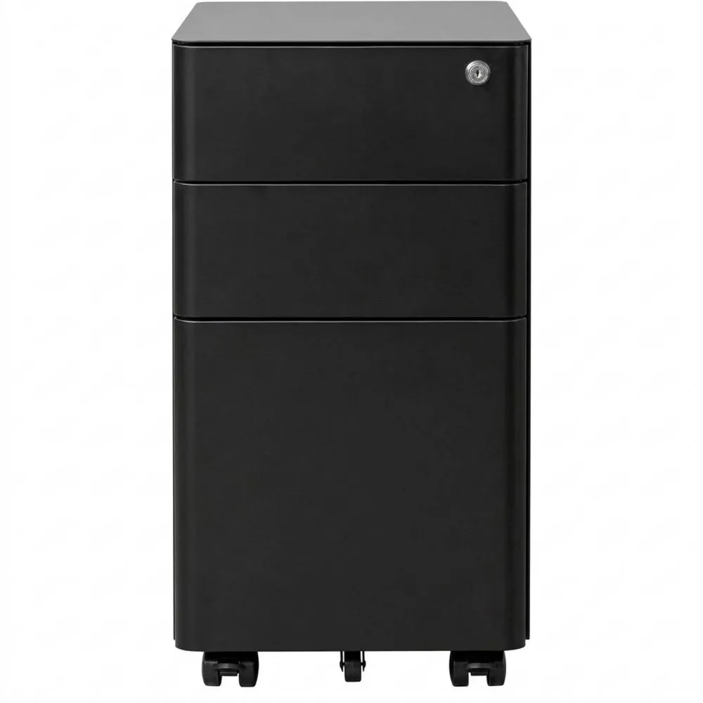 Metall Rollcontainer mit abschließbaren Schubladen für Büro und Homeoffice