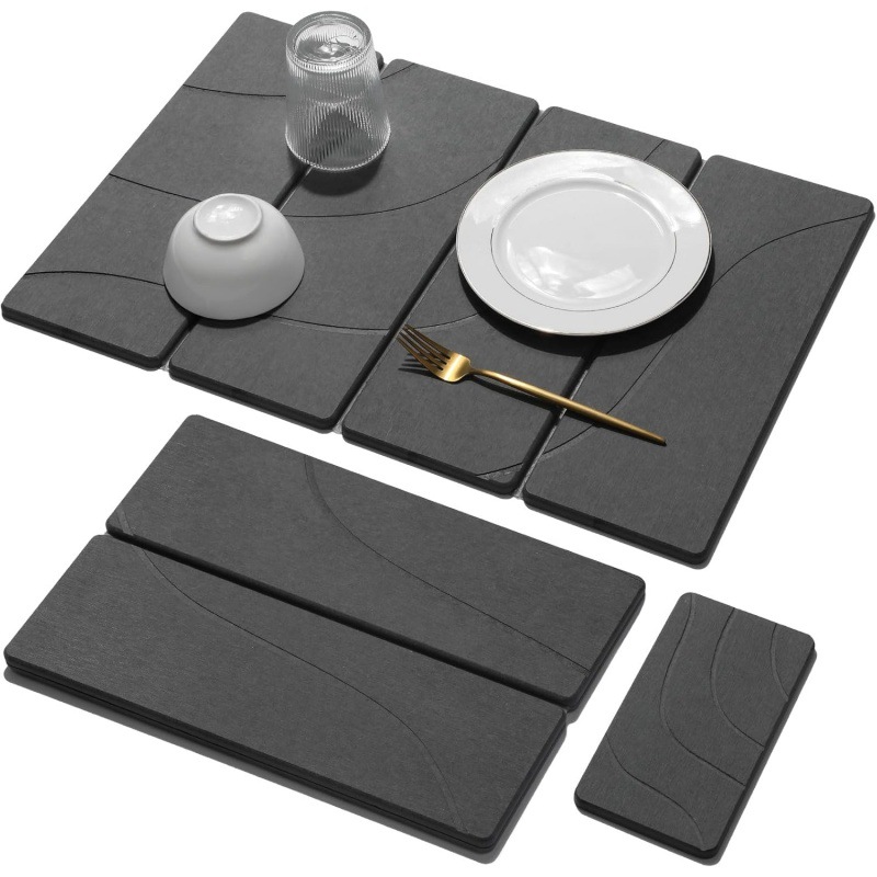 Small Stone Dish Drying Mat for Kitchen Counter