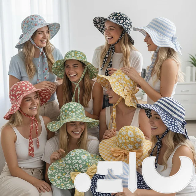 Bow Sunhat Template Cutting Ruler Set-With Instructions