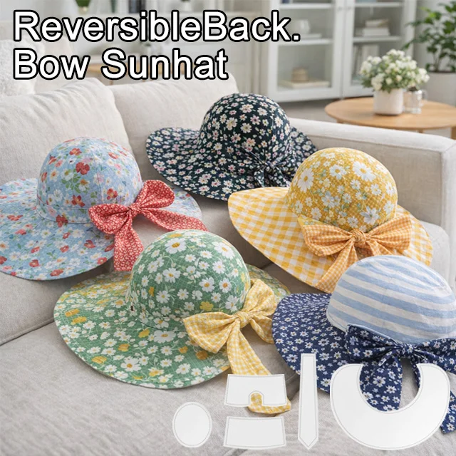 Bow Sunhat Template Cutting Ruler Set-With Instructions