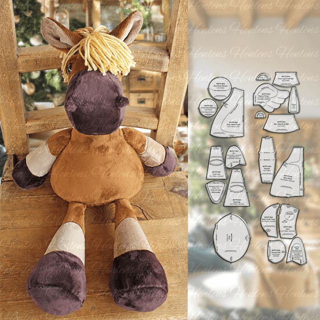 Plush Horse Doll Template Ruler Set(20 PCS) - With Instructions