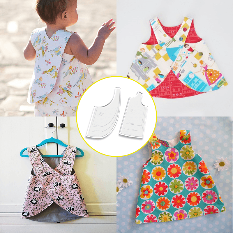 Reversible Mobius Baby Vest Template  - With Instructions