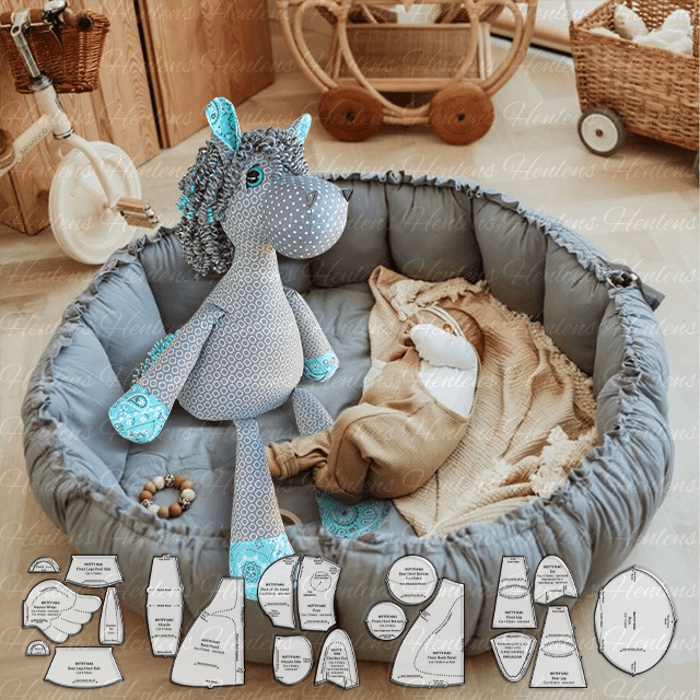 Plush Horse Doll Template Ruler Set(20 PCS) - With Instructions