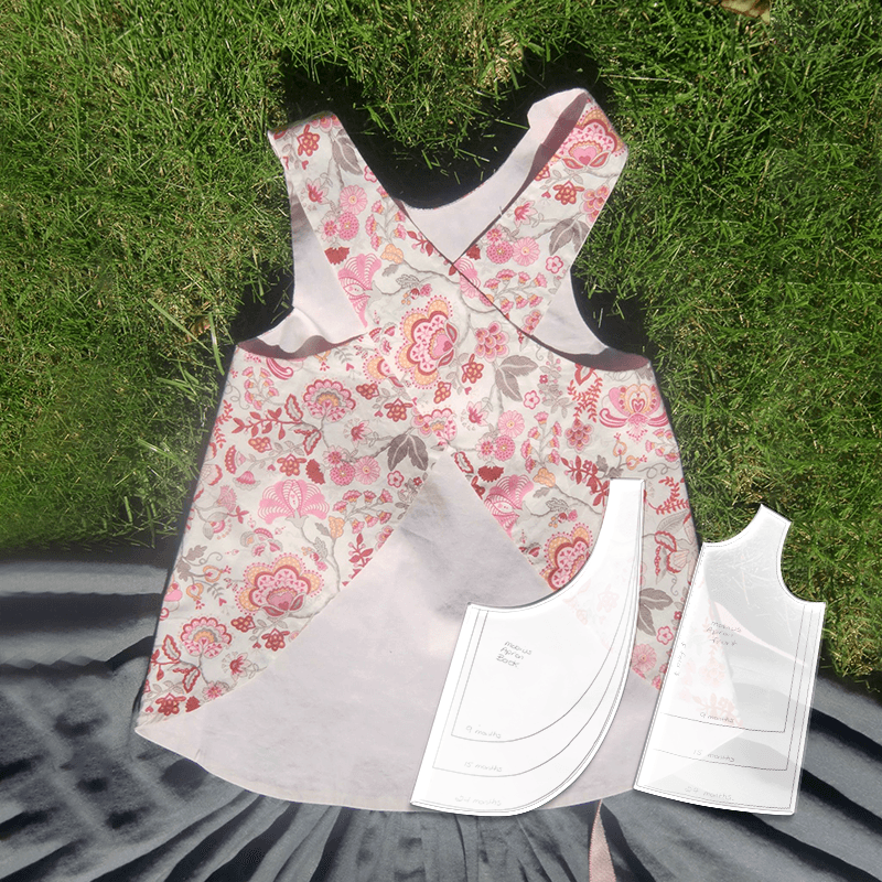 Reversible Mobius Baby Vest Template  - With Instructions
