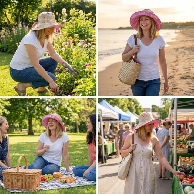 Bow Sunhat Template Cutting Ruler Set-With Instructions