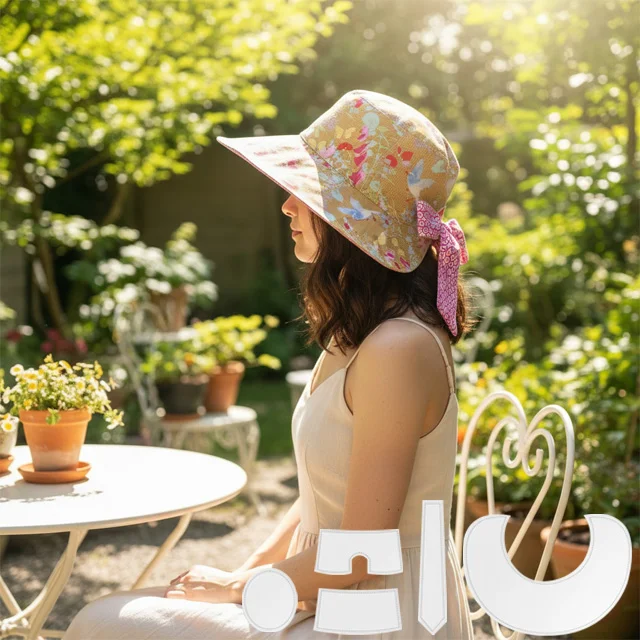 Bow Sunhat Template Cutting Ruler Set-With Instructions