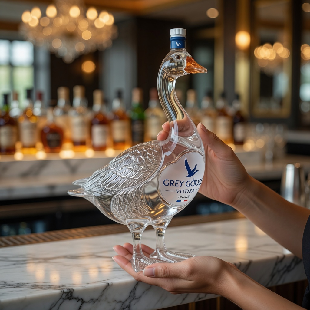Vodka 3D Sculpted Grey Goose Bottle