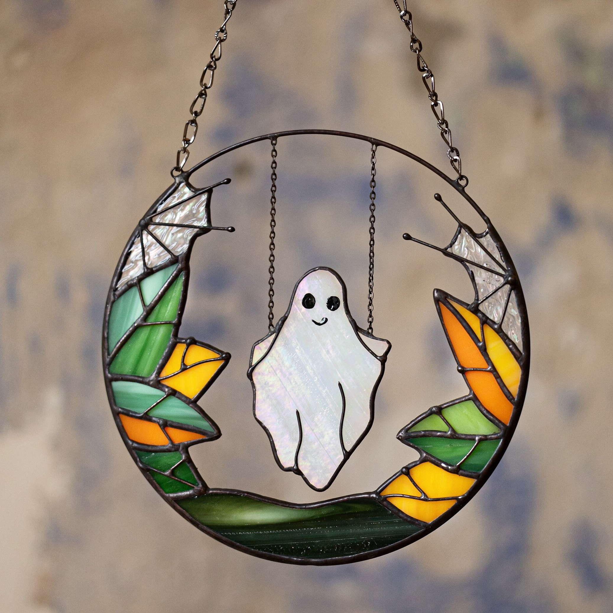 Swinging Ghost Suncatcher