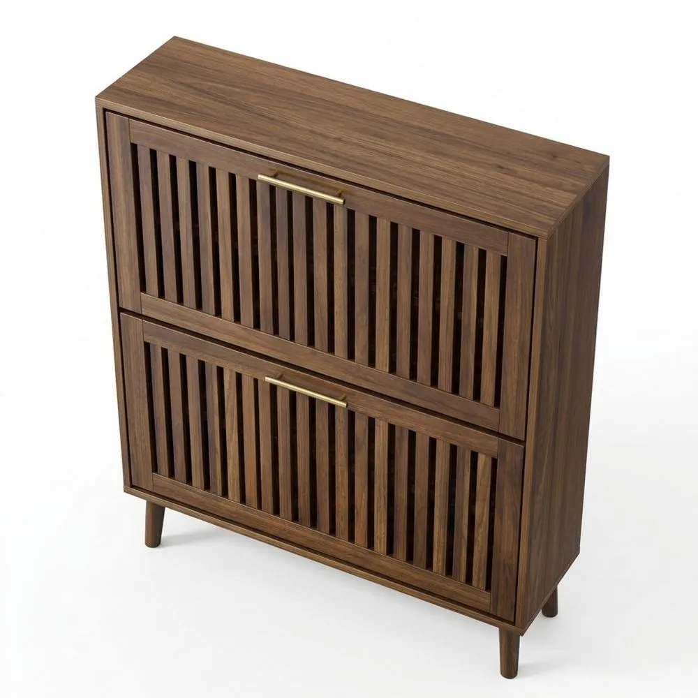 Schmaler Schuhschrank mit Metallbeinen für den Flur-Glowtran