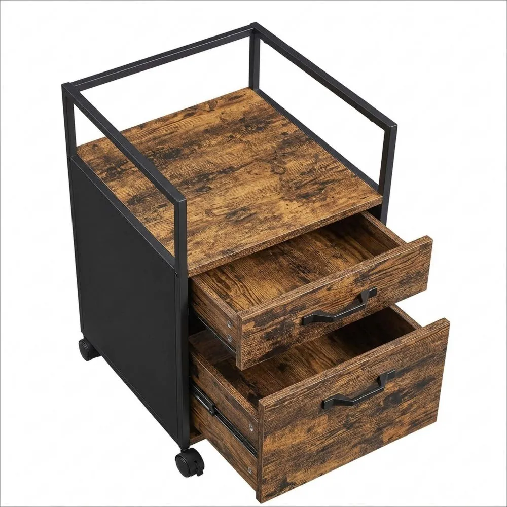 Mobiler Aktenschrank mit Schubladen und Hängeregistratur-Glowtran