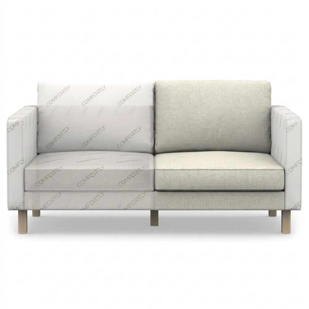 Handgefertigter Chaiselongue-Bezug, strapazierfähig, cremefarben-Yogcozy