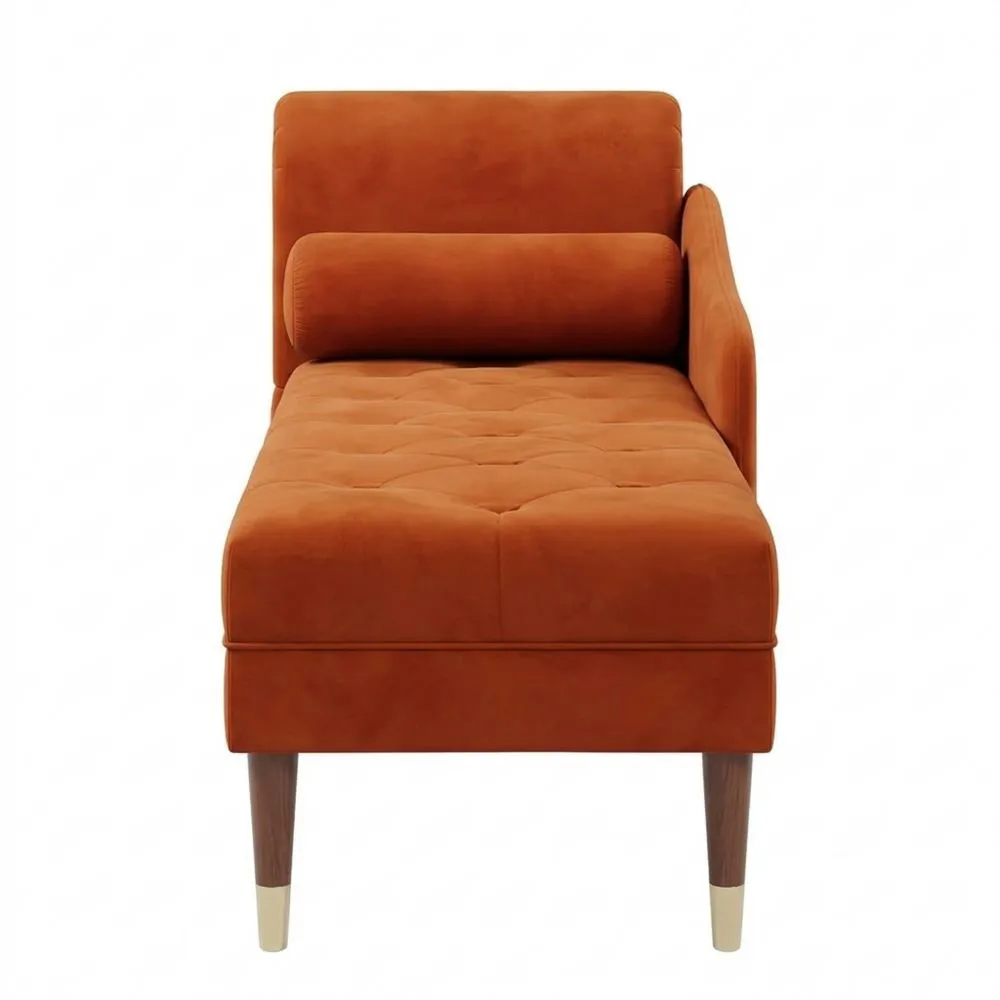 Elegante Chaiselongue aus Samt mit Lendenkissen-Yogcozy