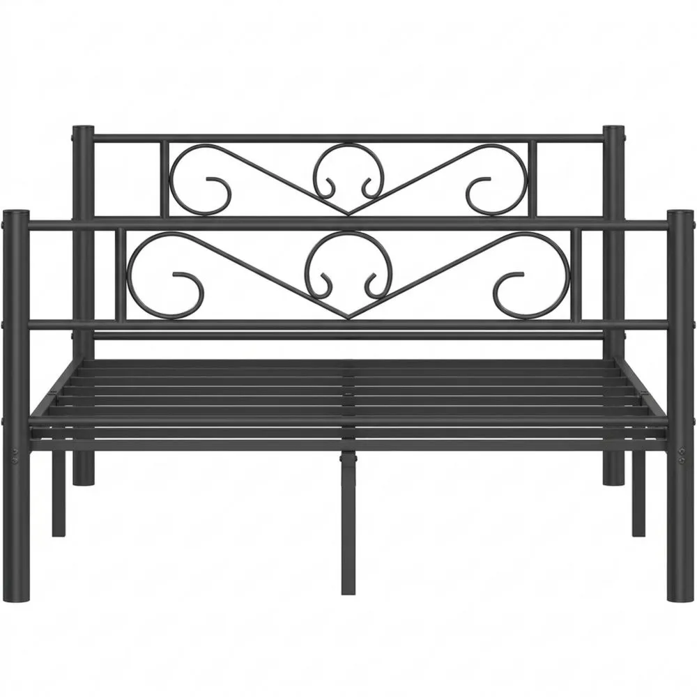 Metallbett 140 x 200 cm, Doppelbett mit einfachem Aufbau-Yogcozy