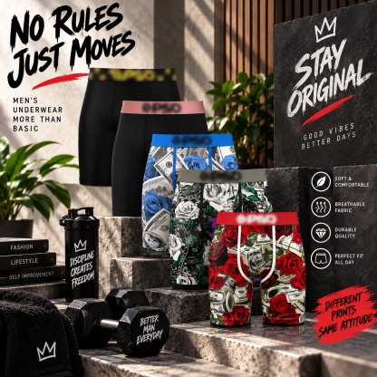 🩳Calzoncillos bóxer de hombre con estampado original y pernera larga