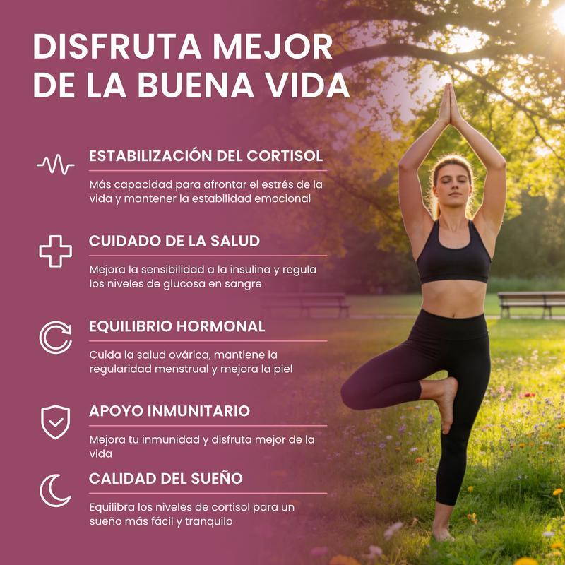 Combo Multivitamínico de Soporte para Cortisol y Myo-Inositol - Suplemento Todo-en-Uno de Fuerza Extra, con Magnesio, Ashwagandha KSM-66 y L-Teanina, ¡Nuevo Formato! 1 pieza - Oferta Especial