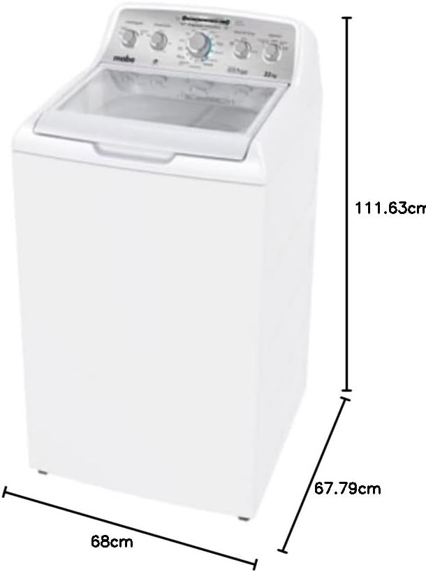 Mabe LMA71214VBAB0 Lavadora Automática 21 kg, color, Blanco, pack of/paquete de 1