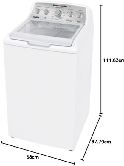 Mabe LMA71214VBAB0 Lavadora Automática 21 kg, color, Blanco, pack of/paquete de 1