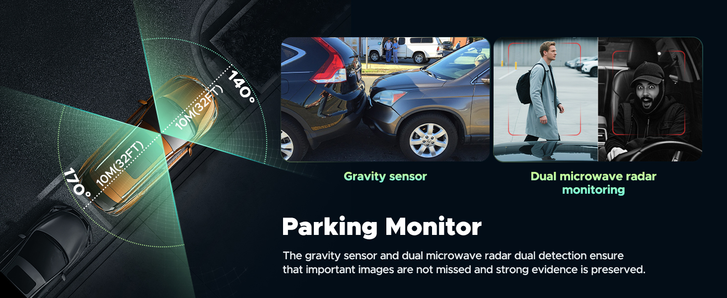 Dash cam 4G LTE con monitor de estacionamiento