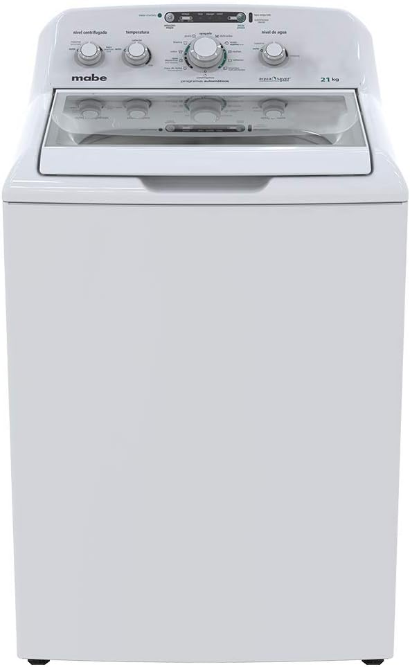 Mabe LMA71214VBAB0 Lavadora Automática 21 kg, color, Blanco, pack of/paquete de 1