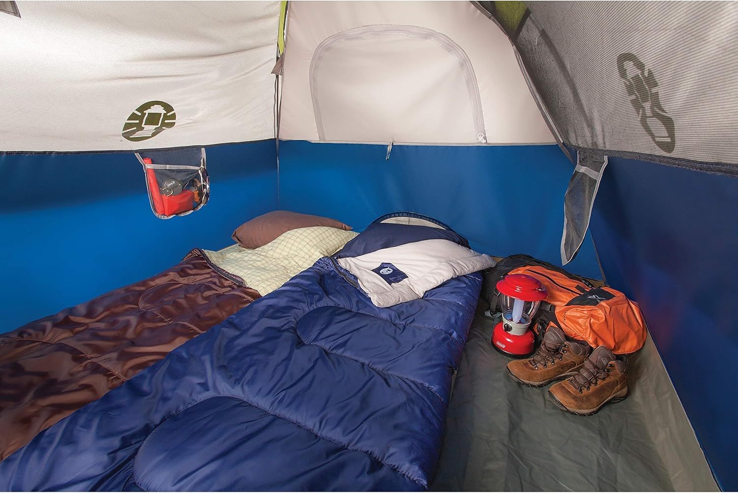 Coleman Sundome Tienda de campaña para 3 Personas, Verde y Azul Marino, Opciones de Color