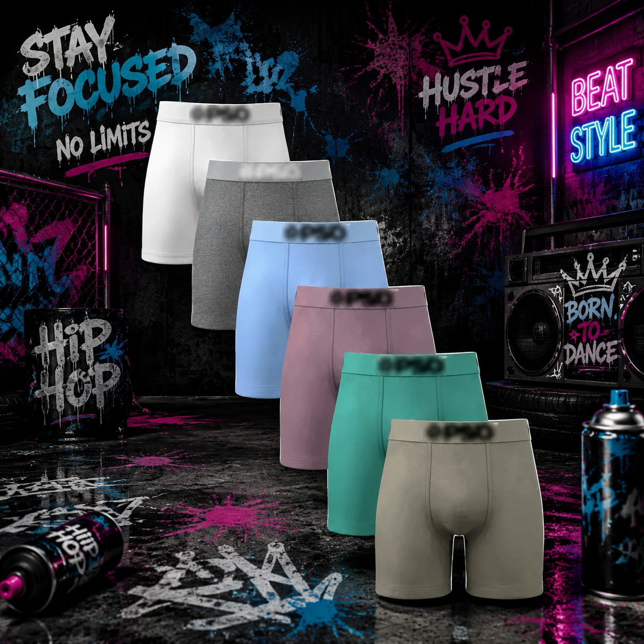 🩳Calzoncillos bóxer de hombre con estampado original y pernera larga