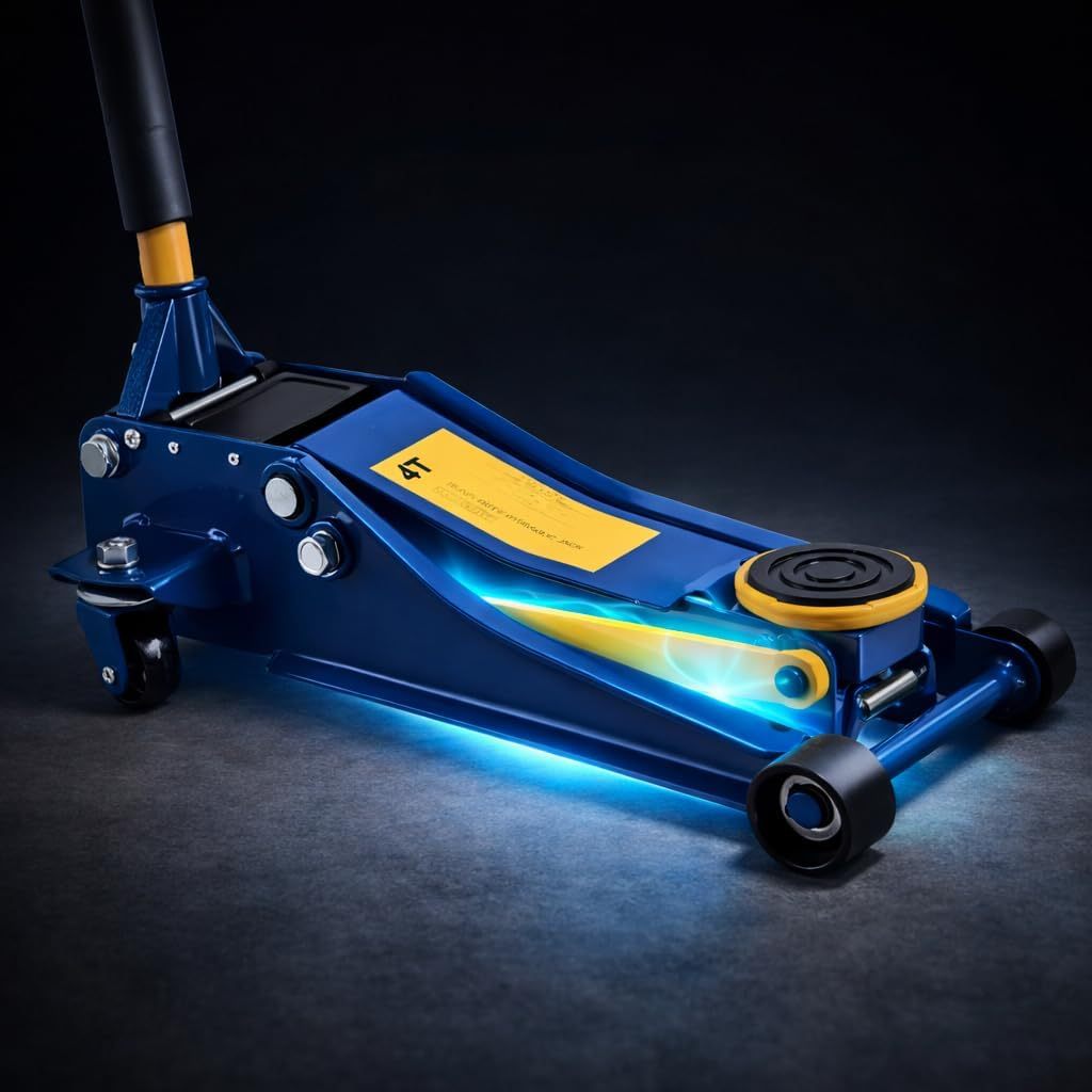 Gato hidráulico con ruedas 4T para coches, elevador hidráulico profesional, gato de perfil bajo con ruedas, brazo de elevación estable, ideal para talleres y uso doméstico
