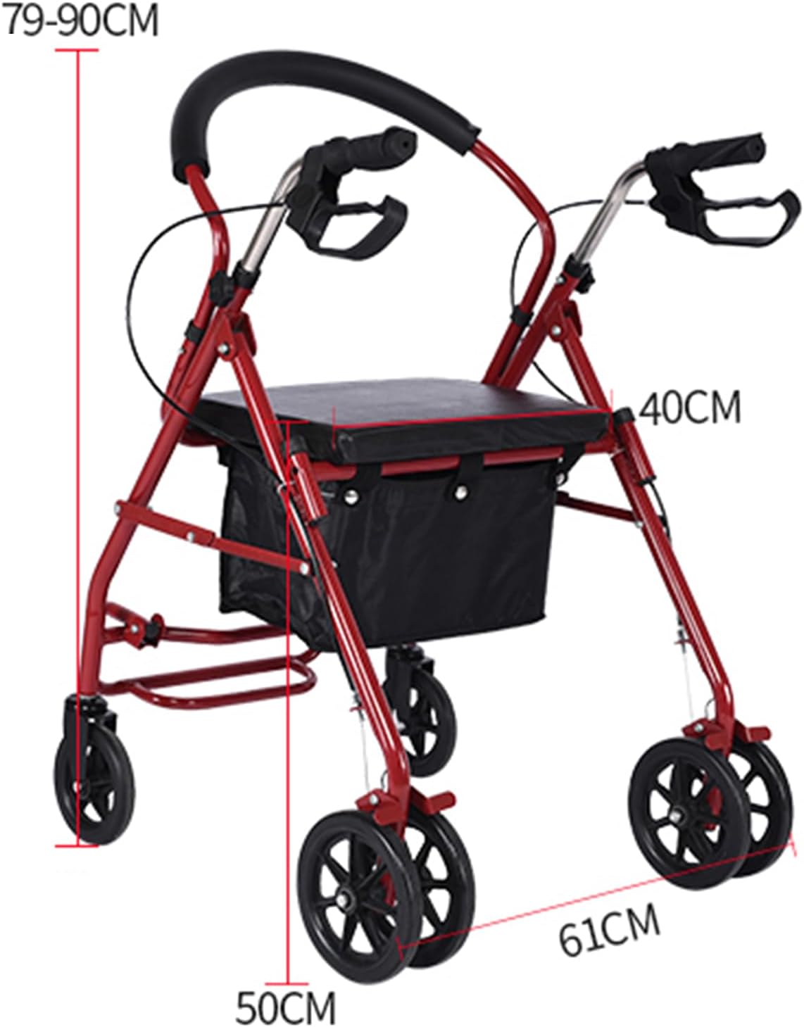 Rollator 2 en 1 Portatil | Andadera y Silla de Traslado