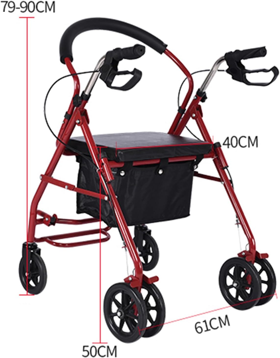 Rollator 2 en 1 Portatil | Andadera y Silla de Traslado