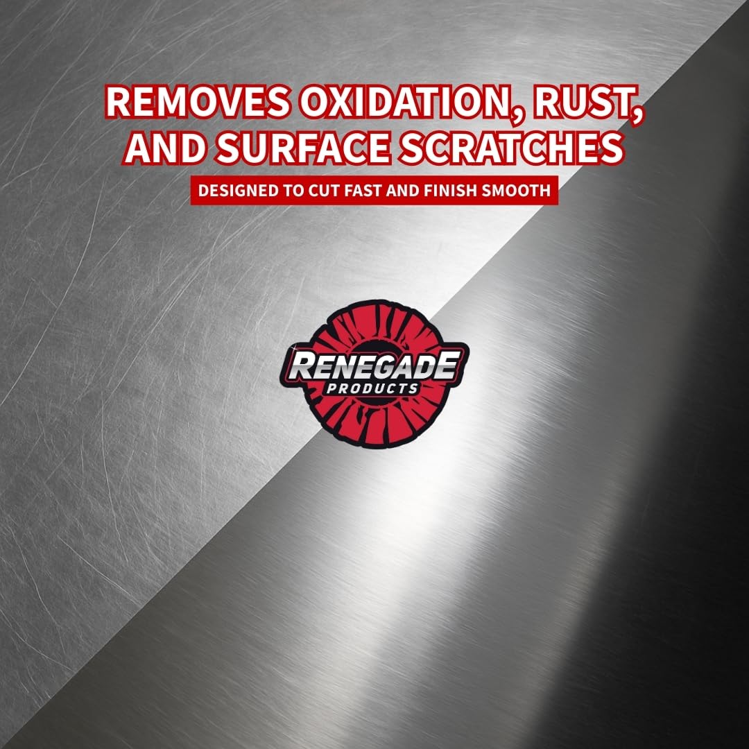 Kit de pulido de acero inoxidable en 3 pasos de Renegade Products: discos de pulido Airway, barras de compuesto y bridas de seguridad – Sistema «Mirror Shine» para la restauración del acero