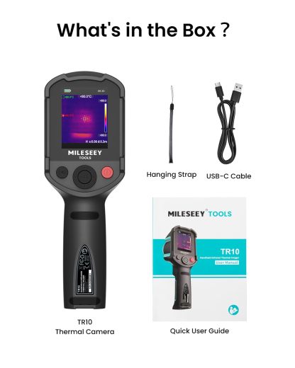 Cámara termográfica MILESEEY TR10, resolución IR de 192 × 192, 25 Hz