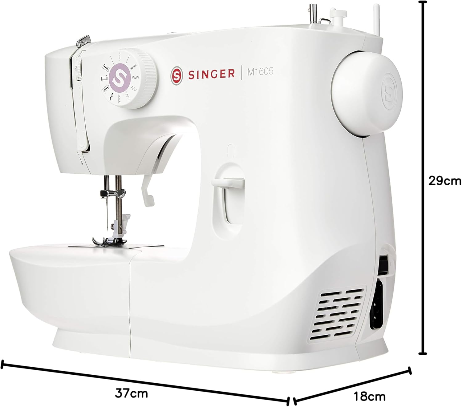 SINGER® Máquina De Coser Mecánica De 6 Puntadas M1605