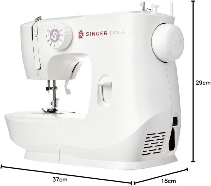 SINGER® Máquina De Coser Mecánica De 6 Puntadas M1605