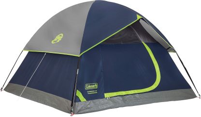 Coleman Sundome Tienda de campaña para 3 Personas, Verde y Azul Marino, Opciones de Color