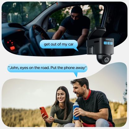 Cámara de salpicadero inalámbrica LAMTTO 4G LTE para el interior y la parte delantera del vehículo, con transmisión en directo a distancia