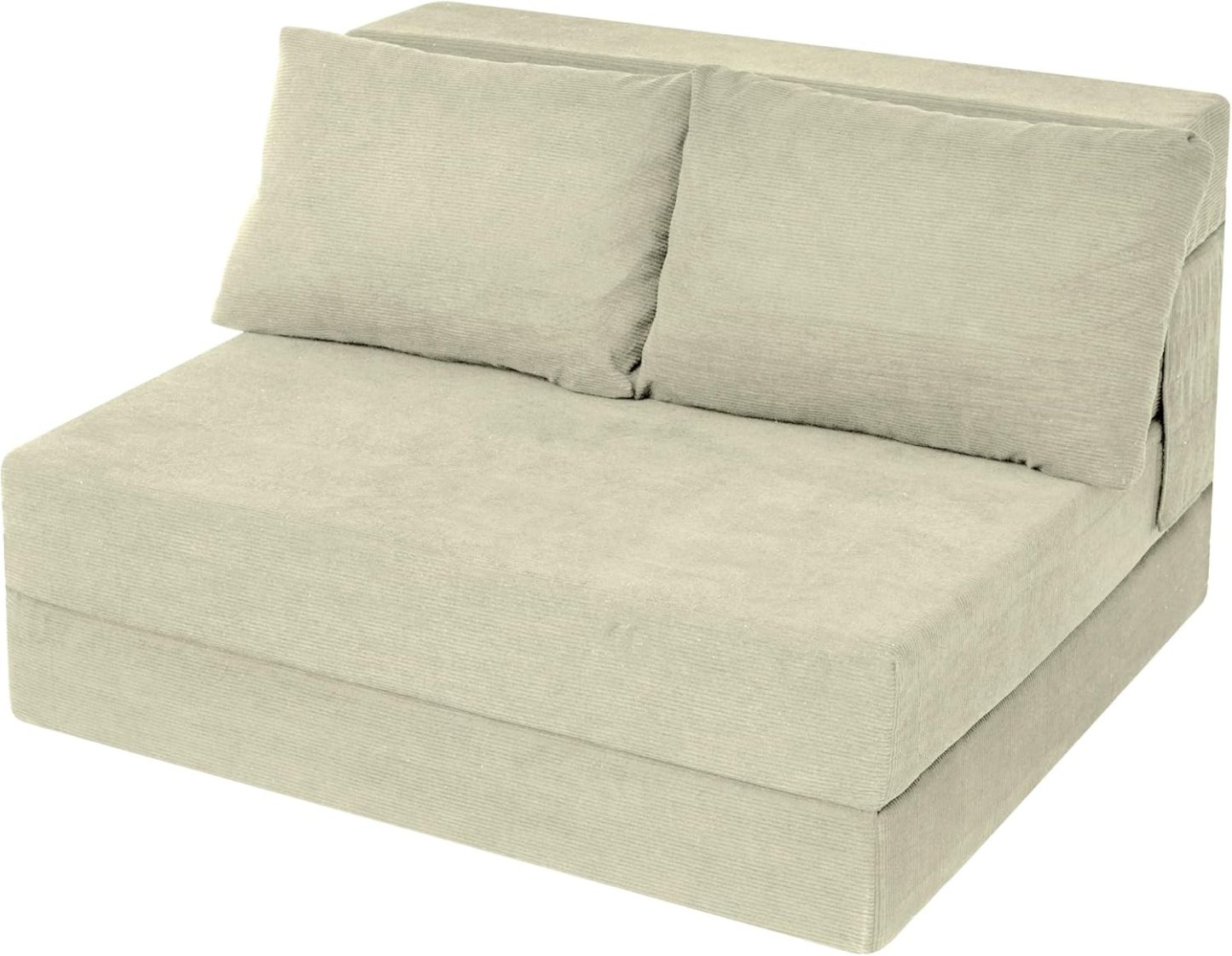 Sofá Cama Plegable Individual con Almohada, Gris Oscuro, Tela Transpirable y Espuma de Alta Densidad, 48.26 cm x 66.06 cm x 58.46 cm