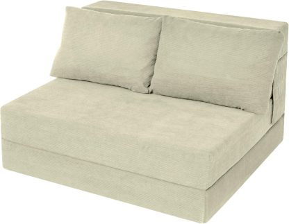 Sofá Cama Plegable Individual con Almohada, Gris Oscuro, Tela Transpirable y Espuma de Alta Densidad, 48.26 cm x 66.06 cm x 58.46 cm