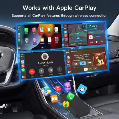 Adaptador USB «Plug and Play» inalámbrico CarbitLink/CarPlay/Android Auto Smart Link para vehículos con CarPlay o Android Carbit Link de fábrica con conexión por cable