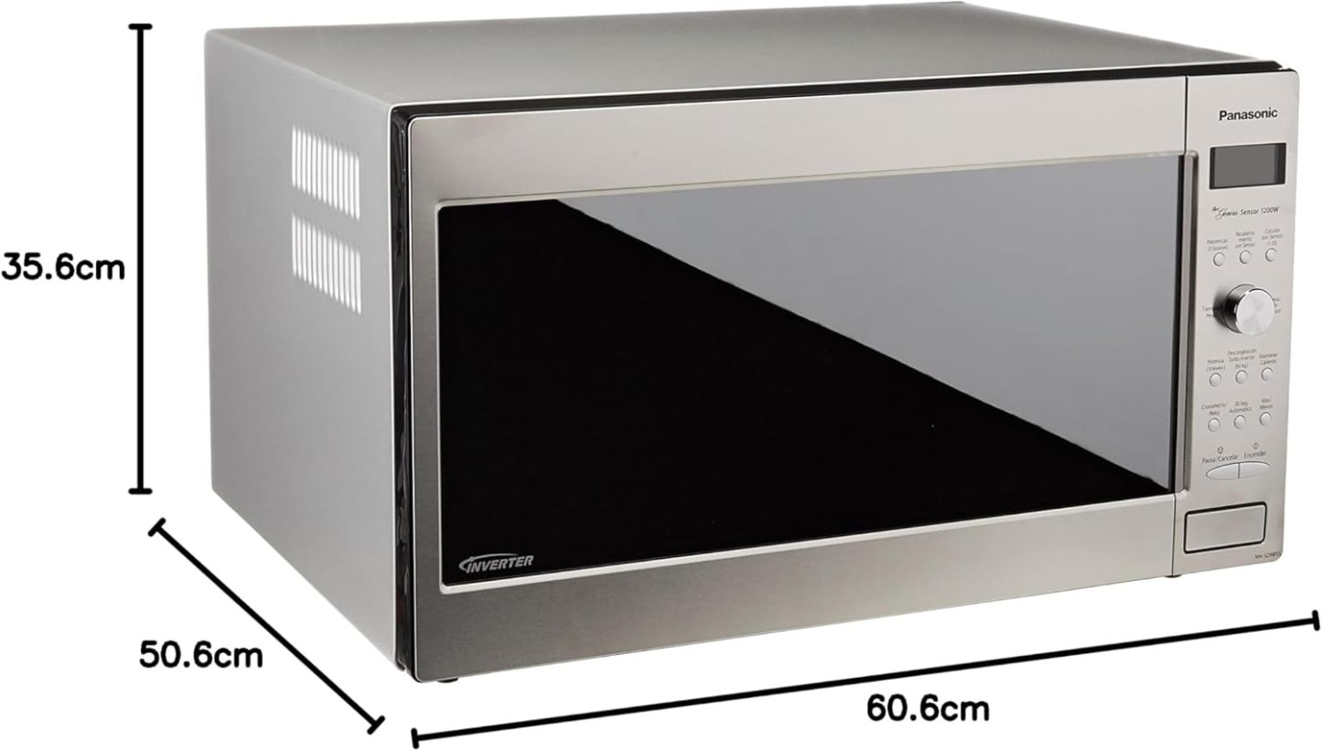 Panasonic NN-SD985 RPH Horno de Microondas, color Gris con Negro