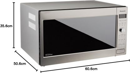 Panasonic NN-SD985 RPH Horno de Microondas, color Gris con Negro