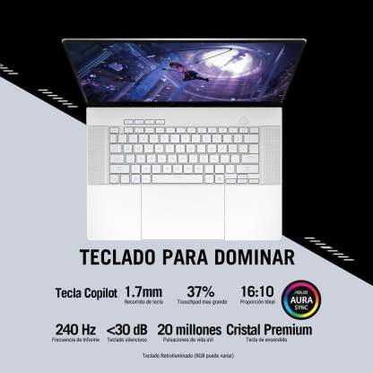 Laptop Asus ROG Zephyrus GA605WI-QR081W AMD Ryzen AI 9 32GB 2TB Plata RTX 4070