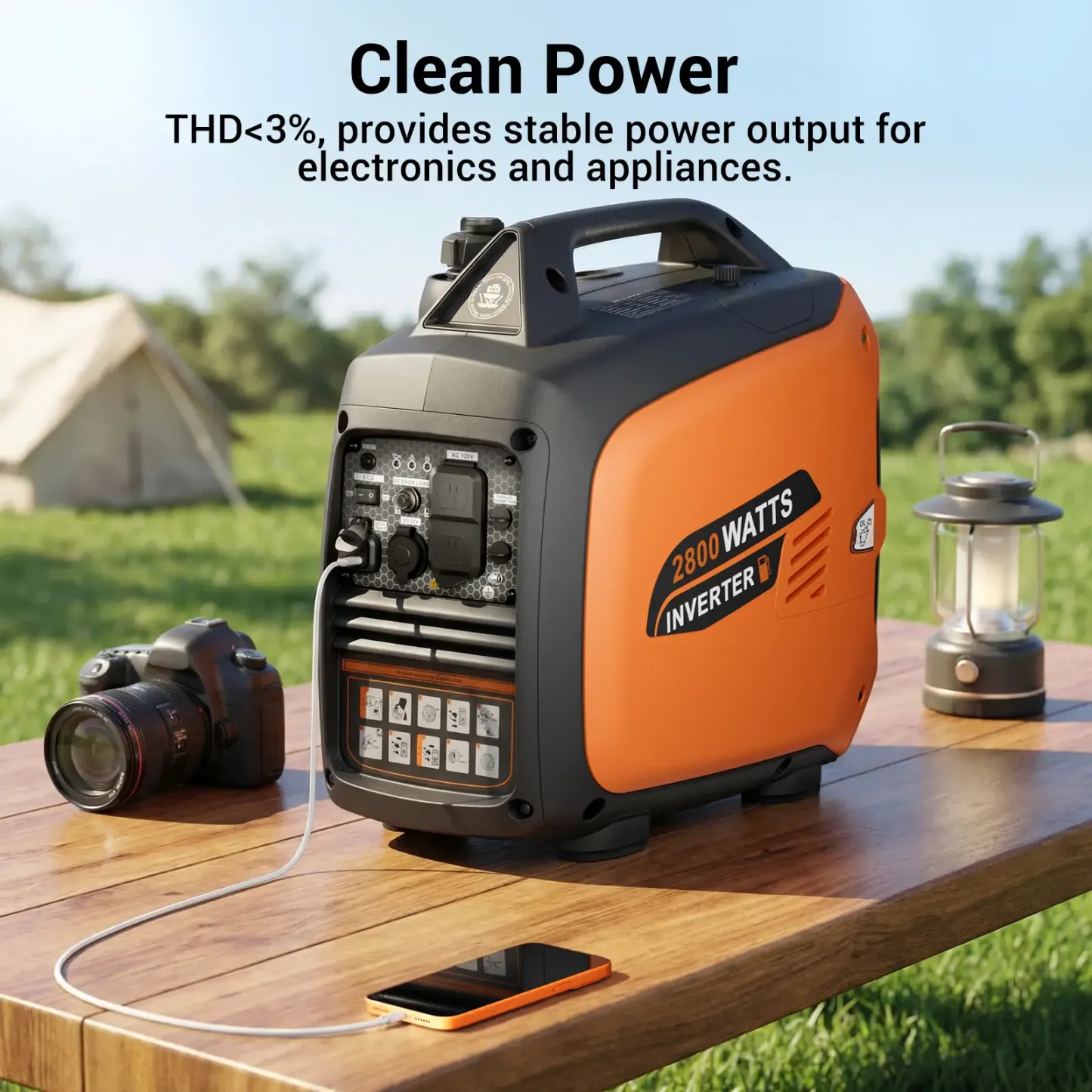 Generador inversor portátil Efurden de 2800 W