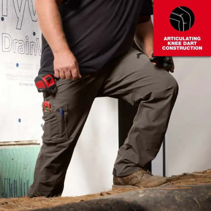 Tume Men's 8-PACK FREEFLEX Tech Work Pants With 7 Pockets