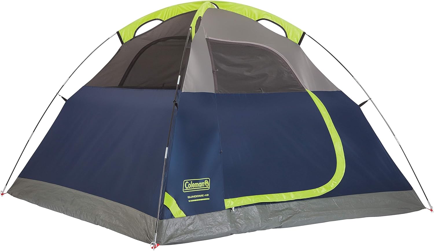 Coleman Sundome Tienda de campaña para 3 Personas, Verde y Azul Marino, Opciones de Color