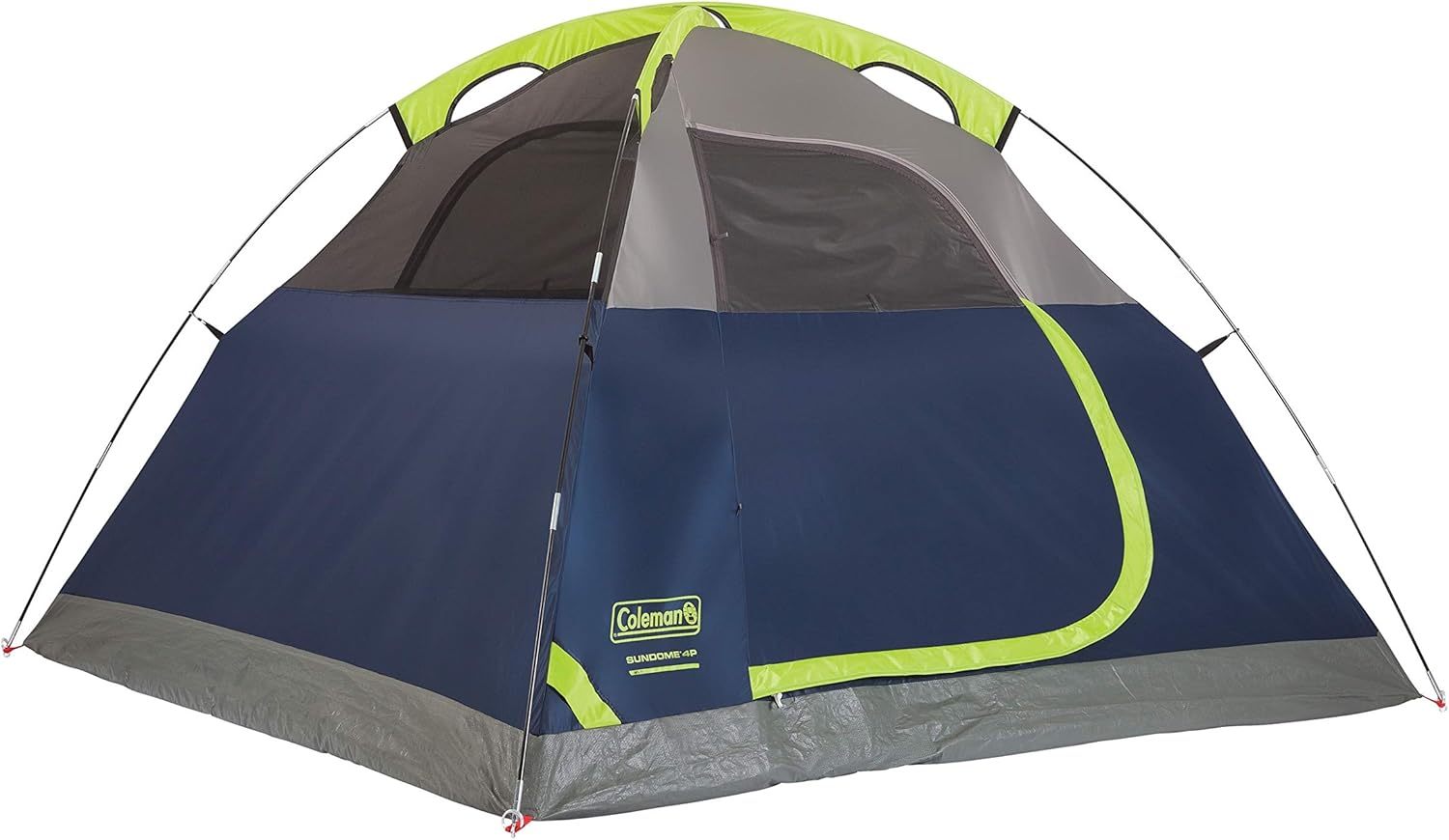 Coleman Sundome Tienda de campaña para 3 Personas, Verde y Azul Marino, Opciones de Color