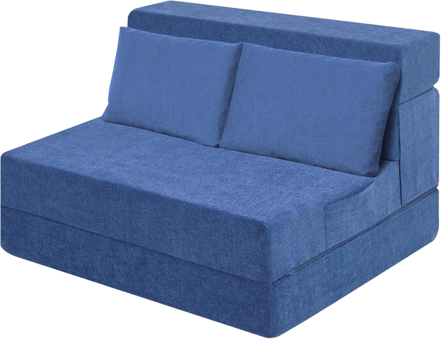 Sofá Cama Plegable Individual con Almohada, Gris Oscuro, Tela Transpirable y Espuma de Alta Densidad, 48.26 cm x 66.06 cm x 58.46 cm
