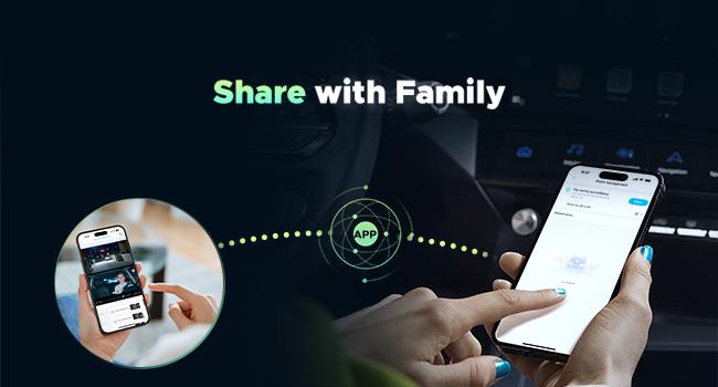 Dash cam celular delantera e interior