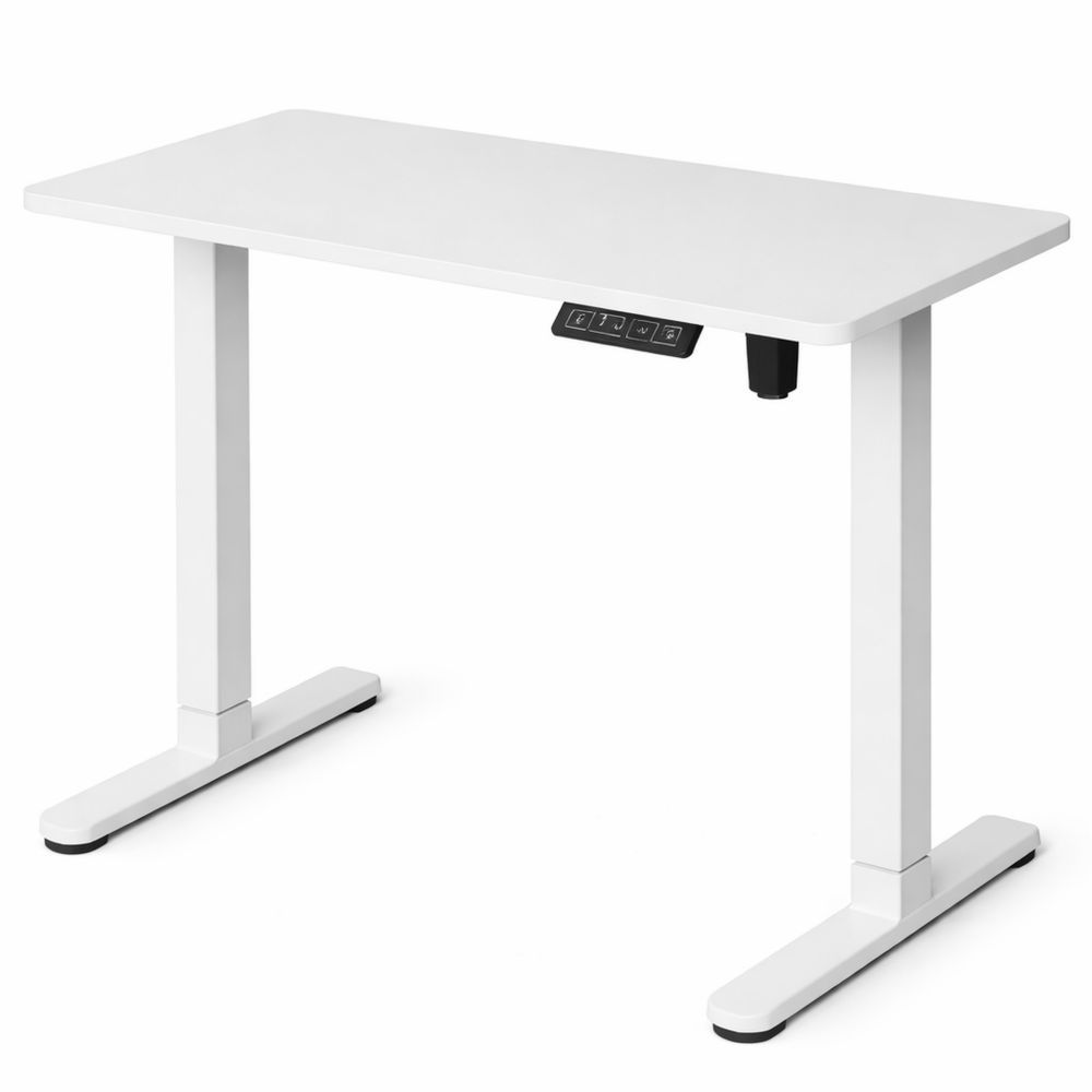 Elektrisch Höhenverstellbarer Schreibtisch mit Rollen, Kompakter Tisch für Büro