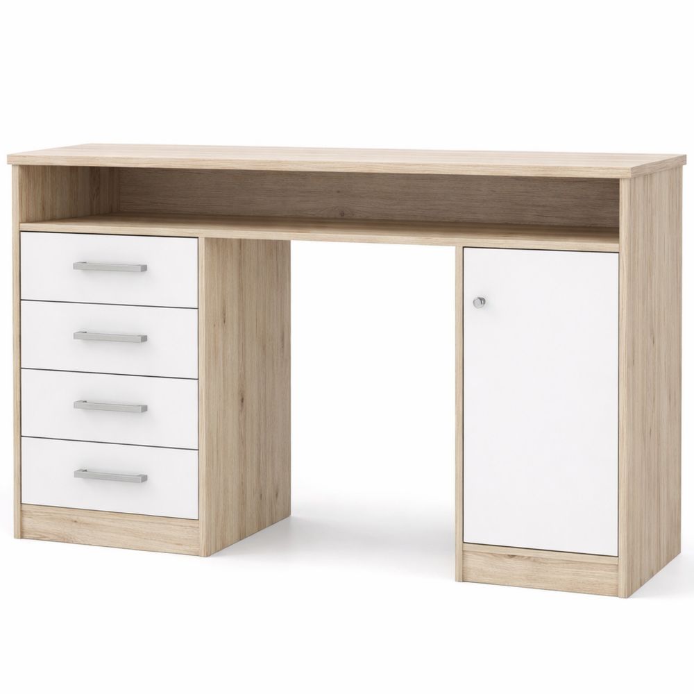 Moderner Schreibtisch mit 4 Schubladen und Tür, für Home Office